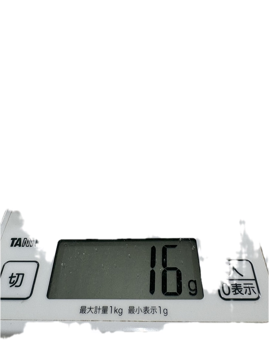 山盛り1杯は約16g